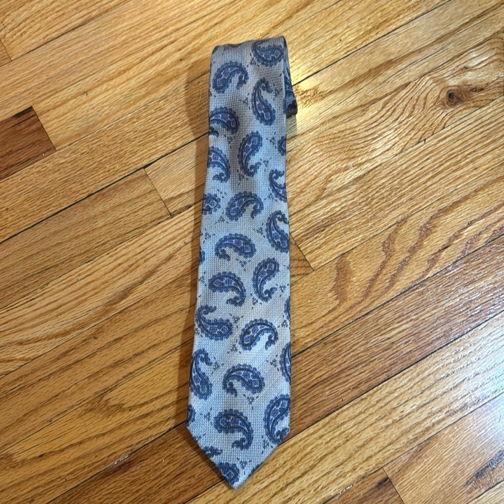Ermenegildo Zegna Tie, grey and blue